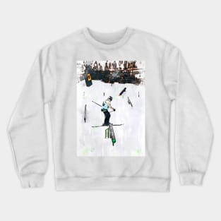 Skiing Freestyle Abstract. For ski lovers. Crewneck Sweatshirt